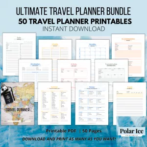 ✈️ Ultimate 50-Page Travel Planner Bundle