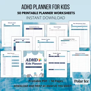 ✏️ ADHD Planner for Kids (Printable PDF)