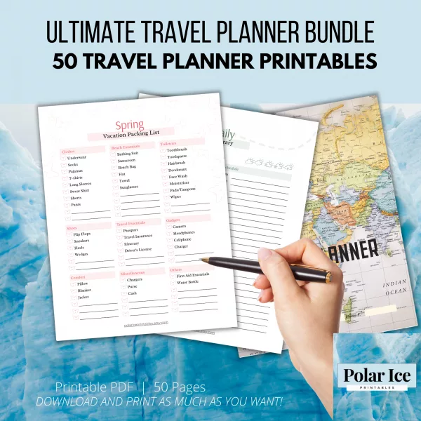 ✈️ Ultimate 50-Page Travel Planner Bundle - Image 7