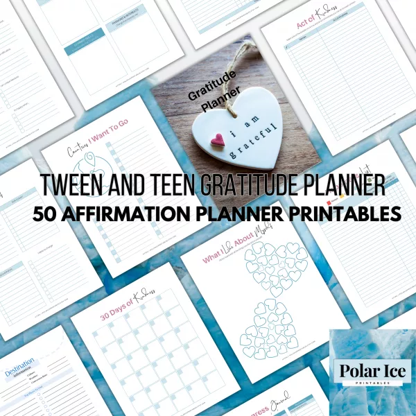 💖 Tween & Teen Gratitude Planner – 50 Pages of Self-Reflection, Positivity & Not Cringing at Journaling - Image 3