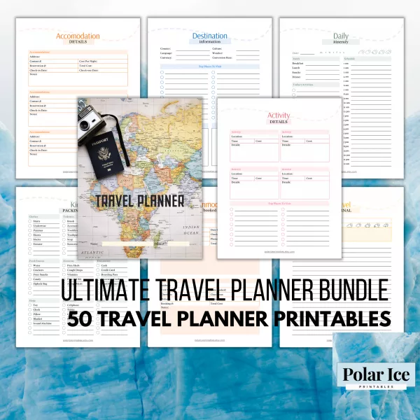 ✈️ Ultimate 50-Page Travel Planner Bundle - Image 4