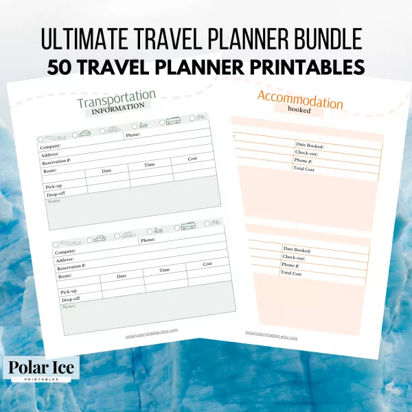 ✈️ Ultimate 50-Page Travel Planner Bundle - Image 3