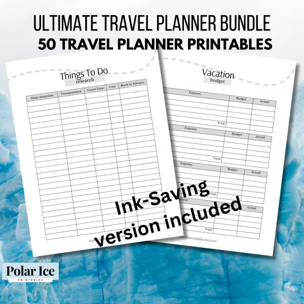 ✈️ Ultimate 50-Page Travel Planner Bundle - Image 2