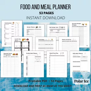 The Get-Your-Fridge-Together Planner – 50+ Clean Pages for Hot Messes Who Still Gotta Eat