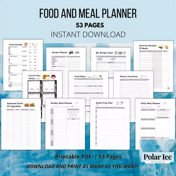 The Get-Your-Fridge-Together Planner – 50+ Clean Pages for Hot Messes Who Still Gotta Eat