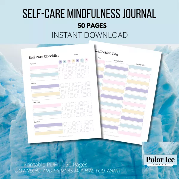 🌿 Self-Care & Mindfulness Journal – 50 Pages to Calm the Chaos (Without Joining a Wellness Cult) - Image 3