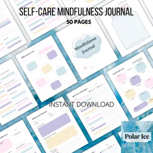 🌿 Self-Care & Mindfulness Journal – 50 Pages to Calm the Chaos (Without Joining a Wellness Cult)