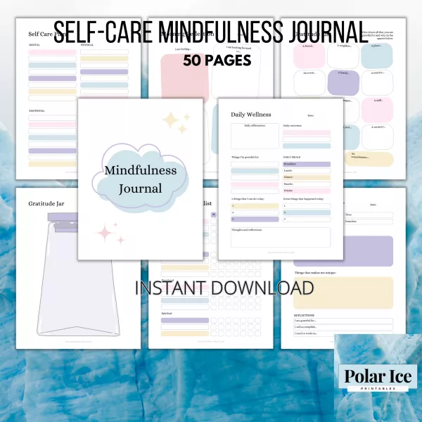 🌿 Self-Care & Mindfulness Journal – 50 Pages to Calm the Chaos (Without Joining a Wellness Cult) - Image 5