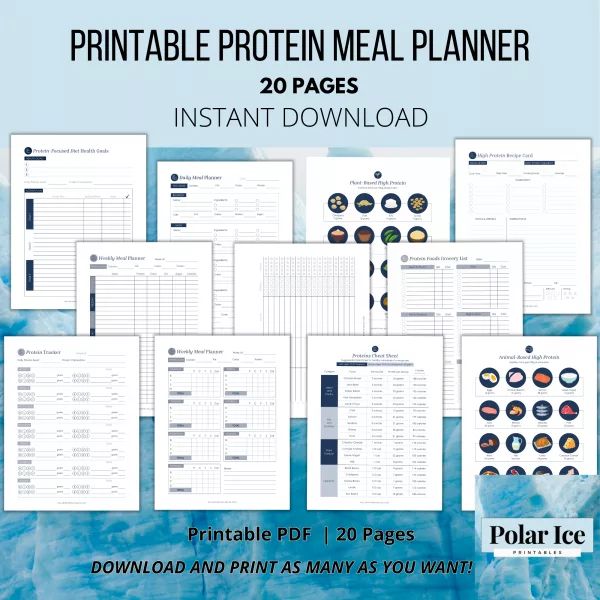 🥚 The Protein Planner – 40+ Pages of High-Protein Chaos (That You Can Actually Use) - Image 6