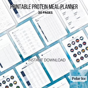 🥚 The Protein Planner – 40+ Pages of High-Protein Chaos (That You Can Actually Use)