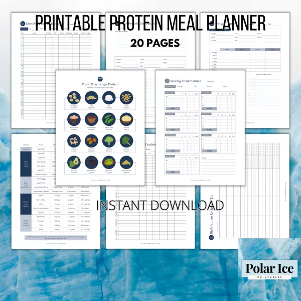 🥚 The Protein Planner – 40+ Pages of High-Protein Chaos (That You Can Actually Use) - Image 9